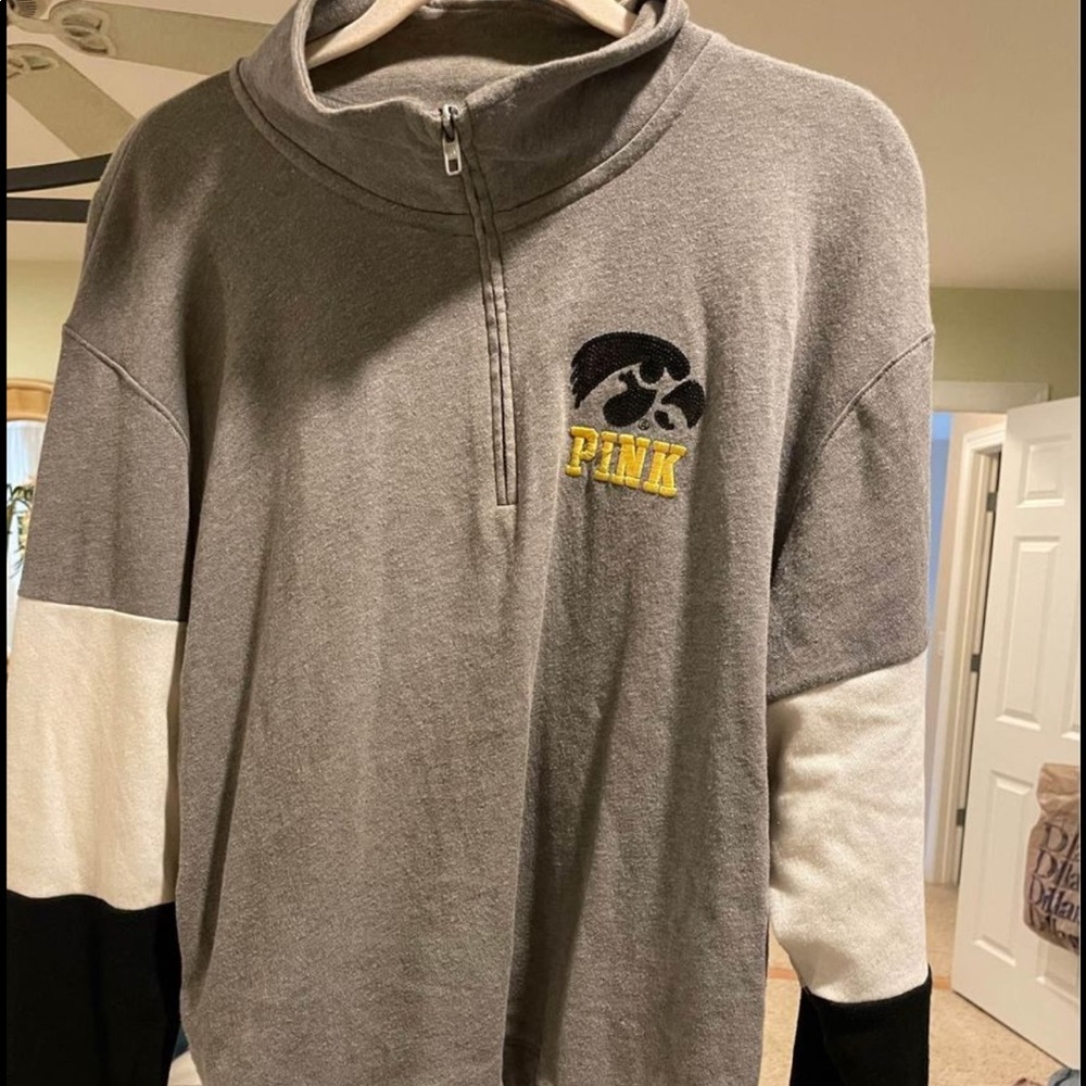 Victorias Secret PINK Iowa Hawkeyes Quarter Zip